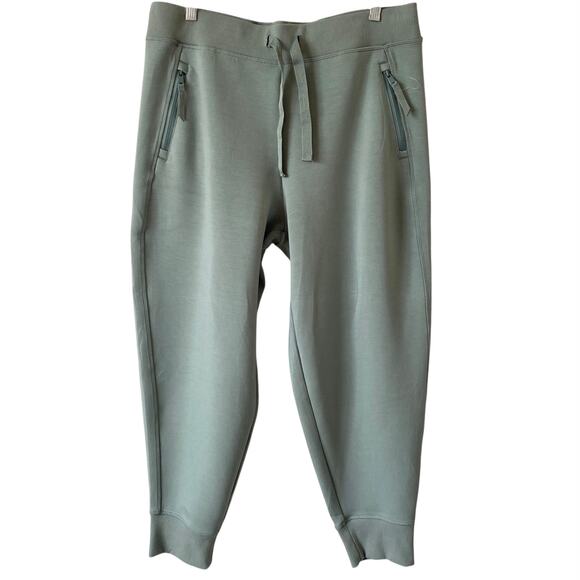 NEW KIRKLAND Ladies Active Jogger Pants Light Green Size L Scuba Material Cozy - Picture 1 of 5